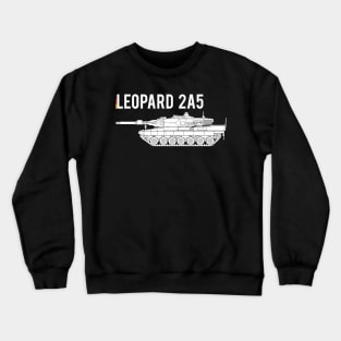 Crazy about tanks! German MBT Leopard 2A5 Crewneck Sweatshirt